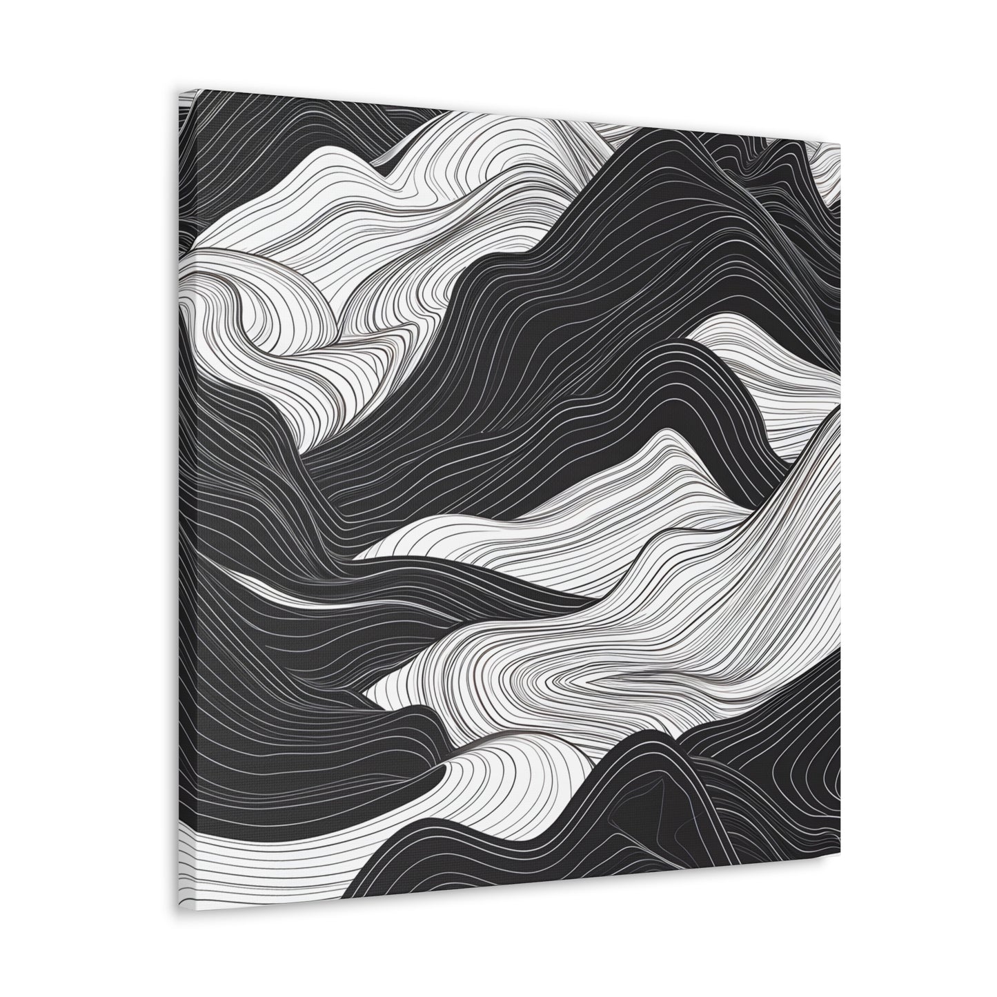 Abstract Topography Canvas
