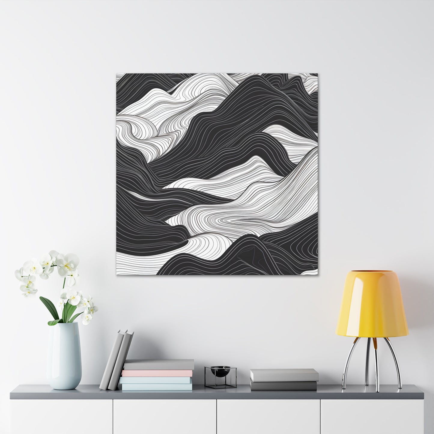 Abstract Topography Canvas