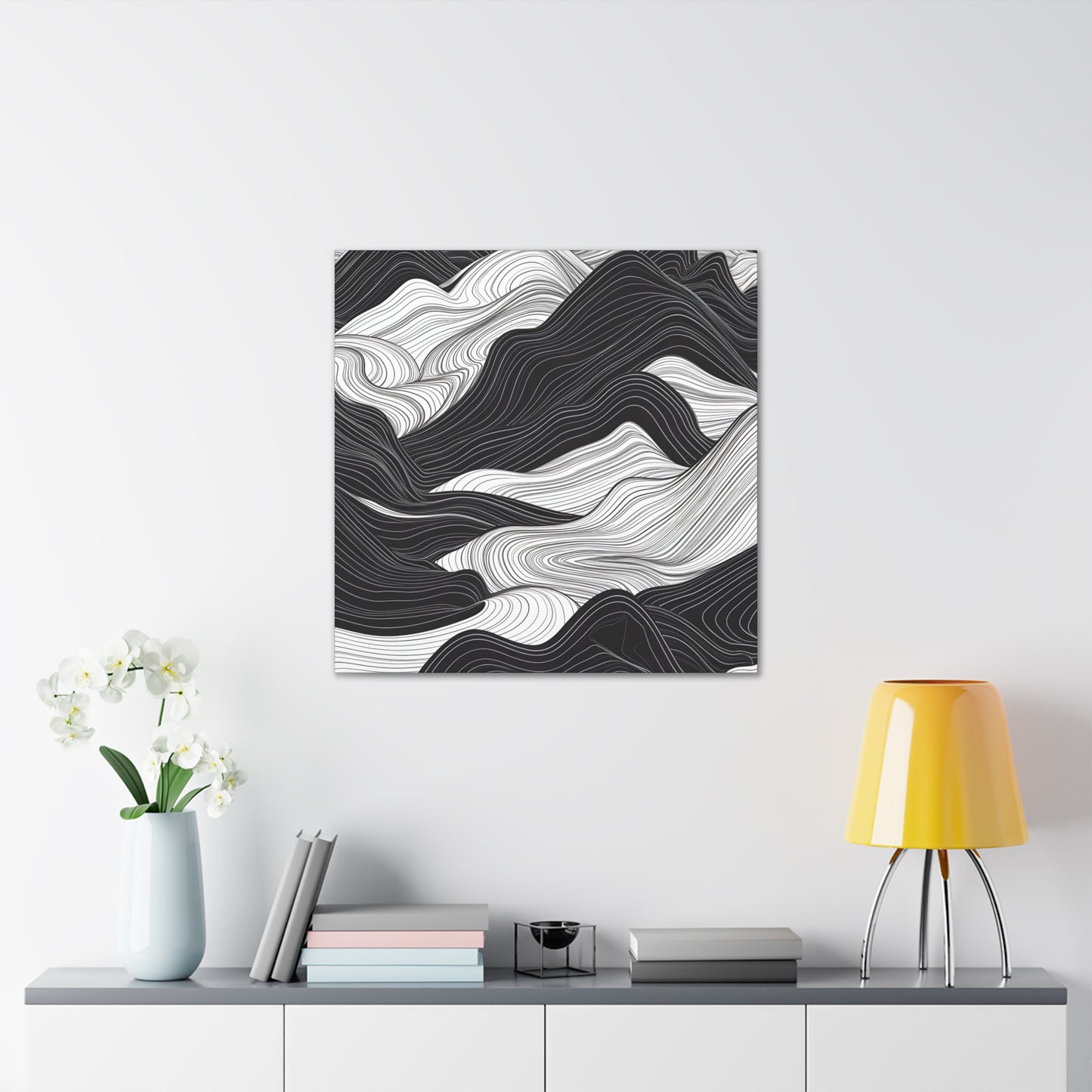 Abstract Topography Canvas