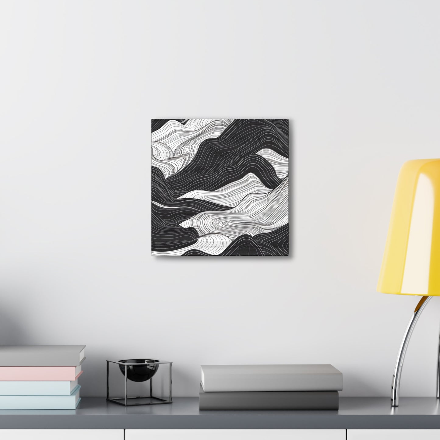 Abstract Topography Canvas