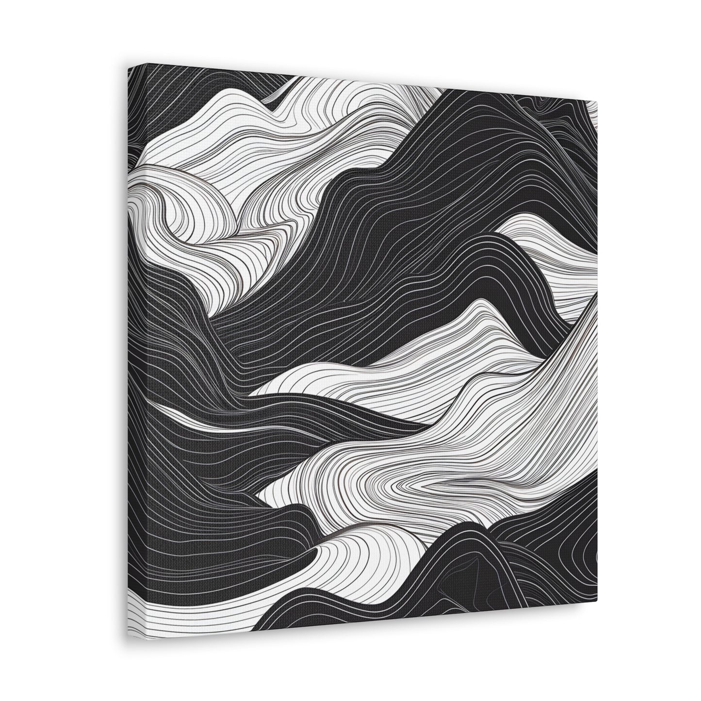 Abstract Topography Canvas