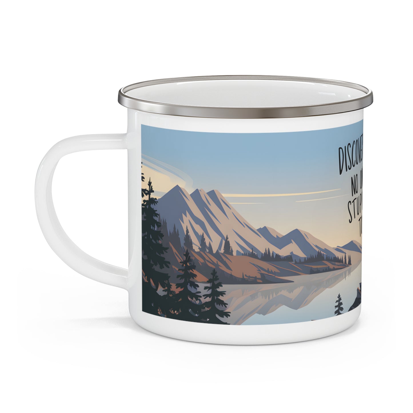 Discovering Places - Enamel Camping Mug