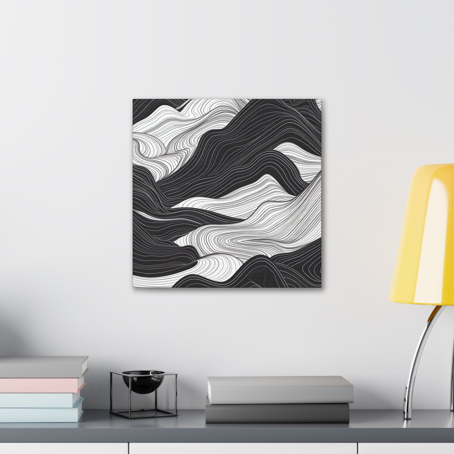 Abstract Topography Canvas