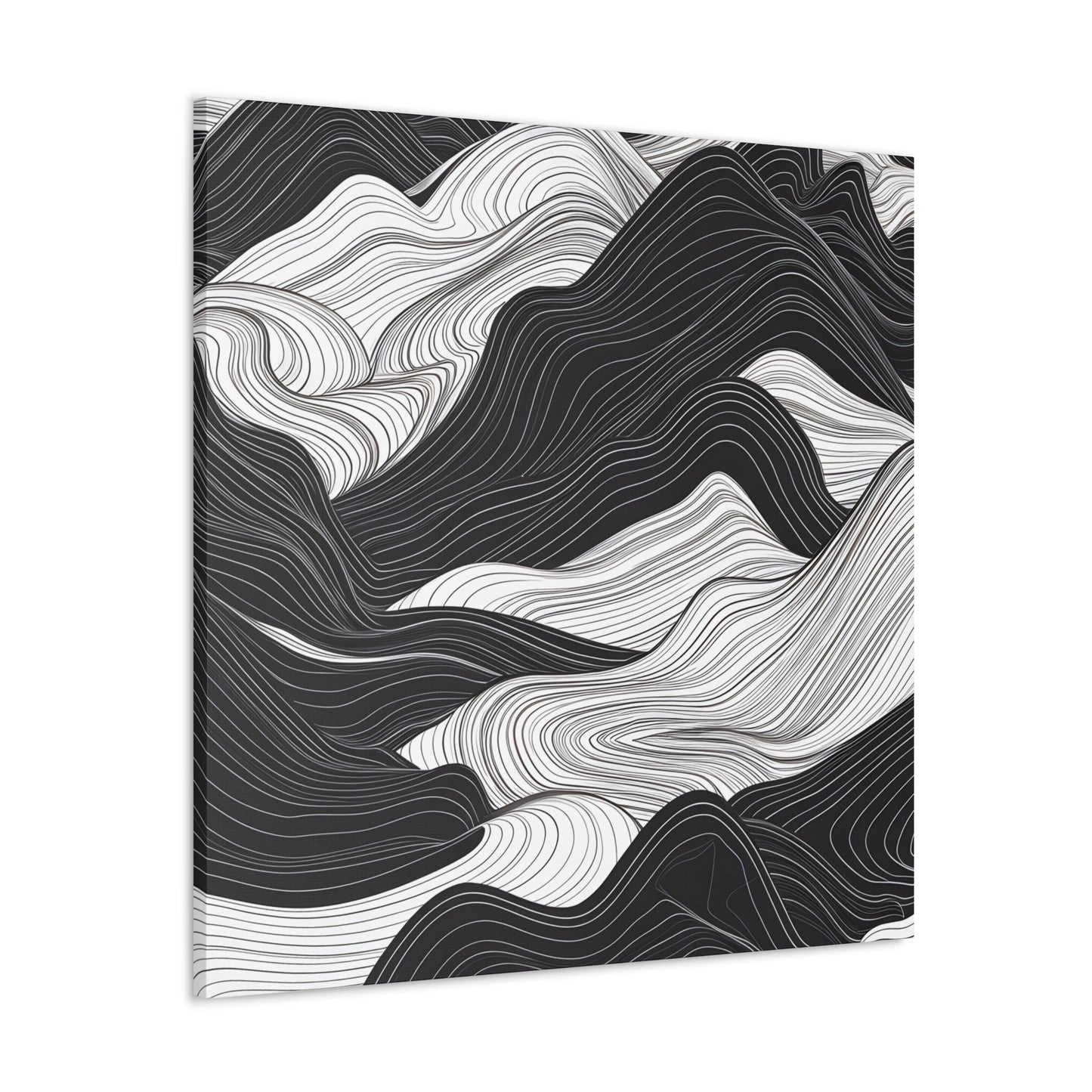 Abstract Topography Canvas