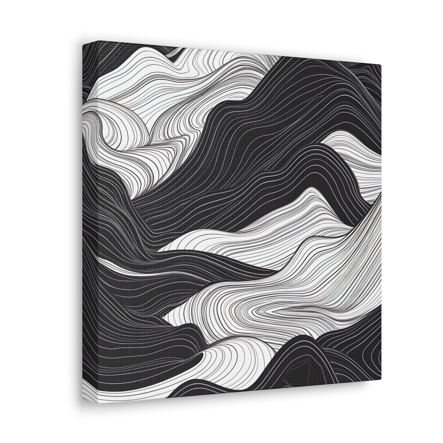 Abstract Topography Canvas
