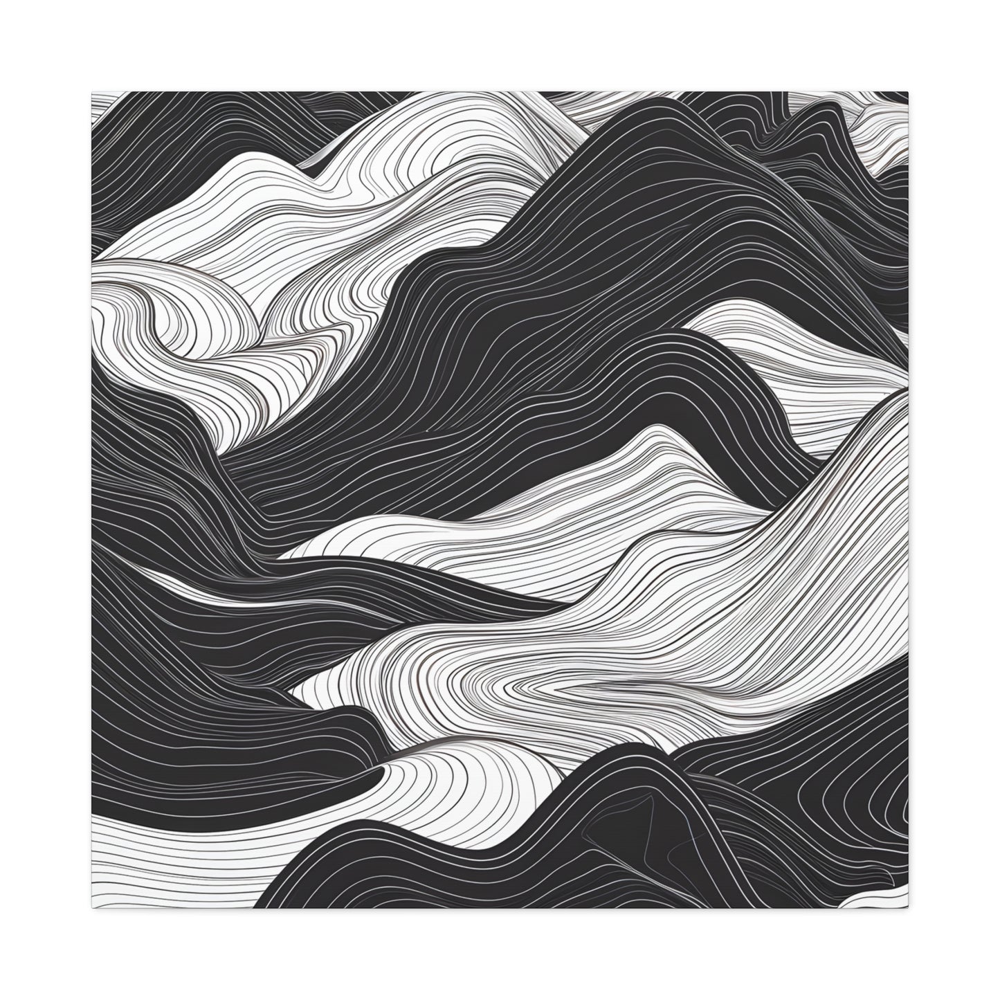 Abstract Topography Canvas