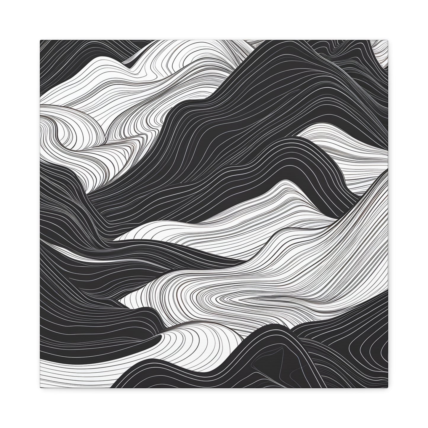 Abstract Topography Canvas