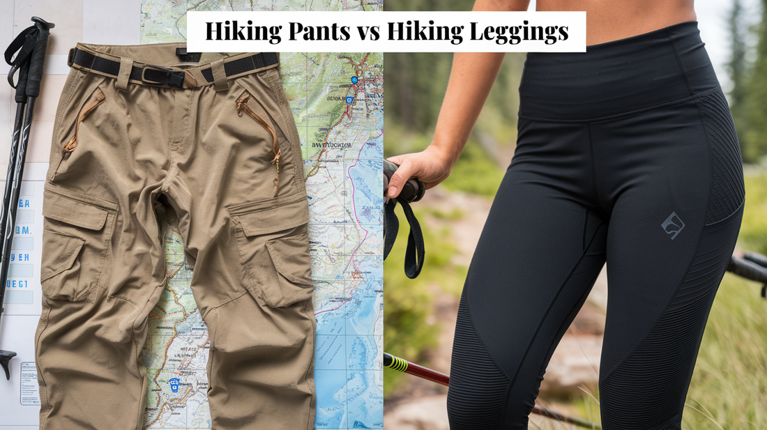 Image of hiking pants and hiking leggings