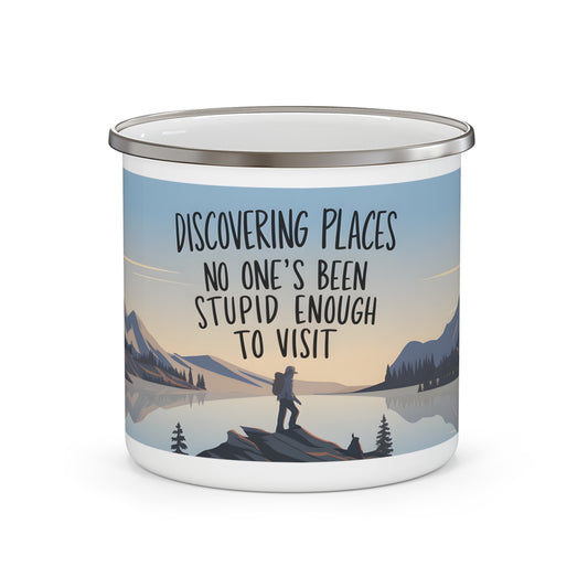 Discovering Places - Enamel Camping Mug
