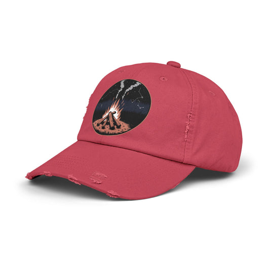 Stargazer's Campfire Distressed Hat