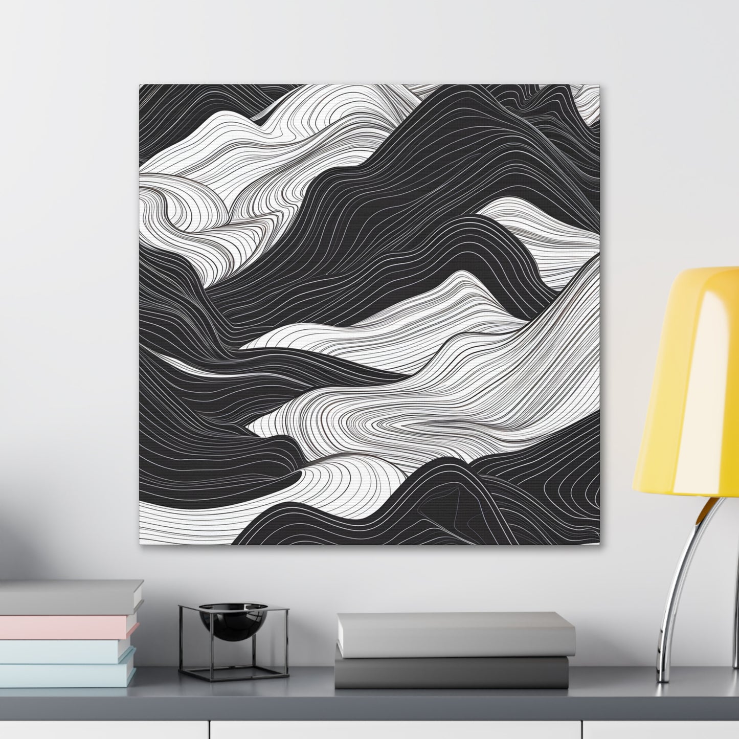 Abstract Topography Canvas