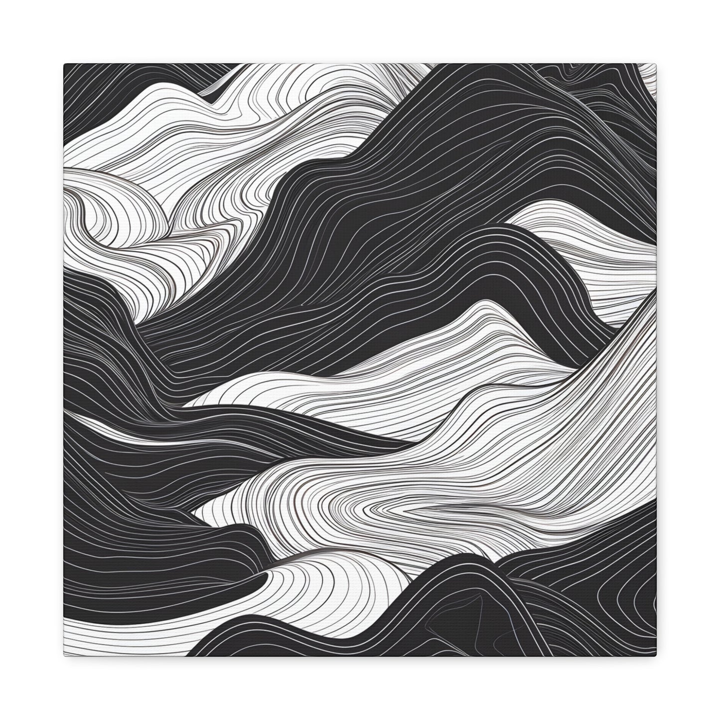 Abstract Topography Canvas