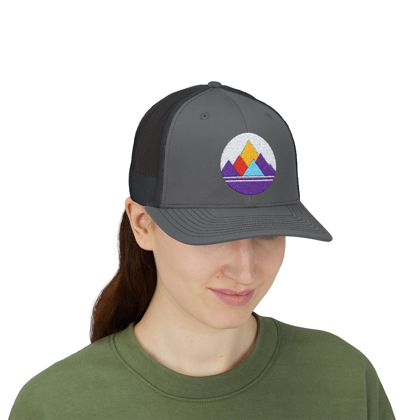 Mountain Horizon Snapback Trucker Cap