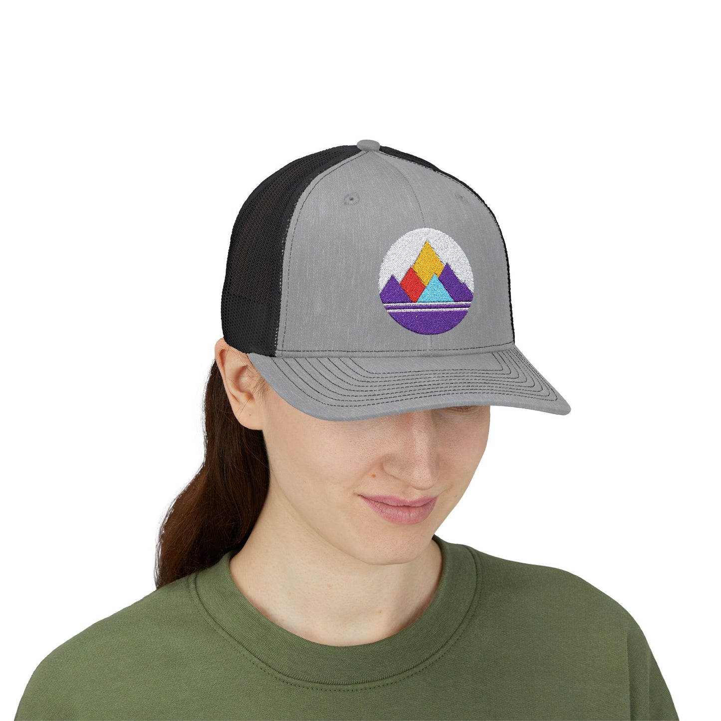 Mountain Horizon Snapback Trucker Cap
