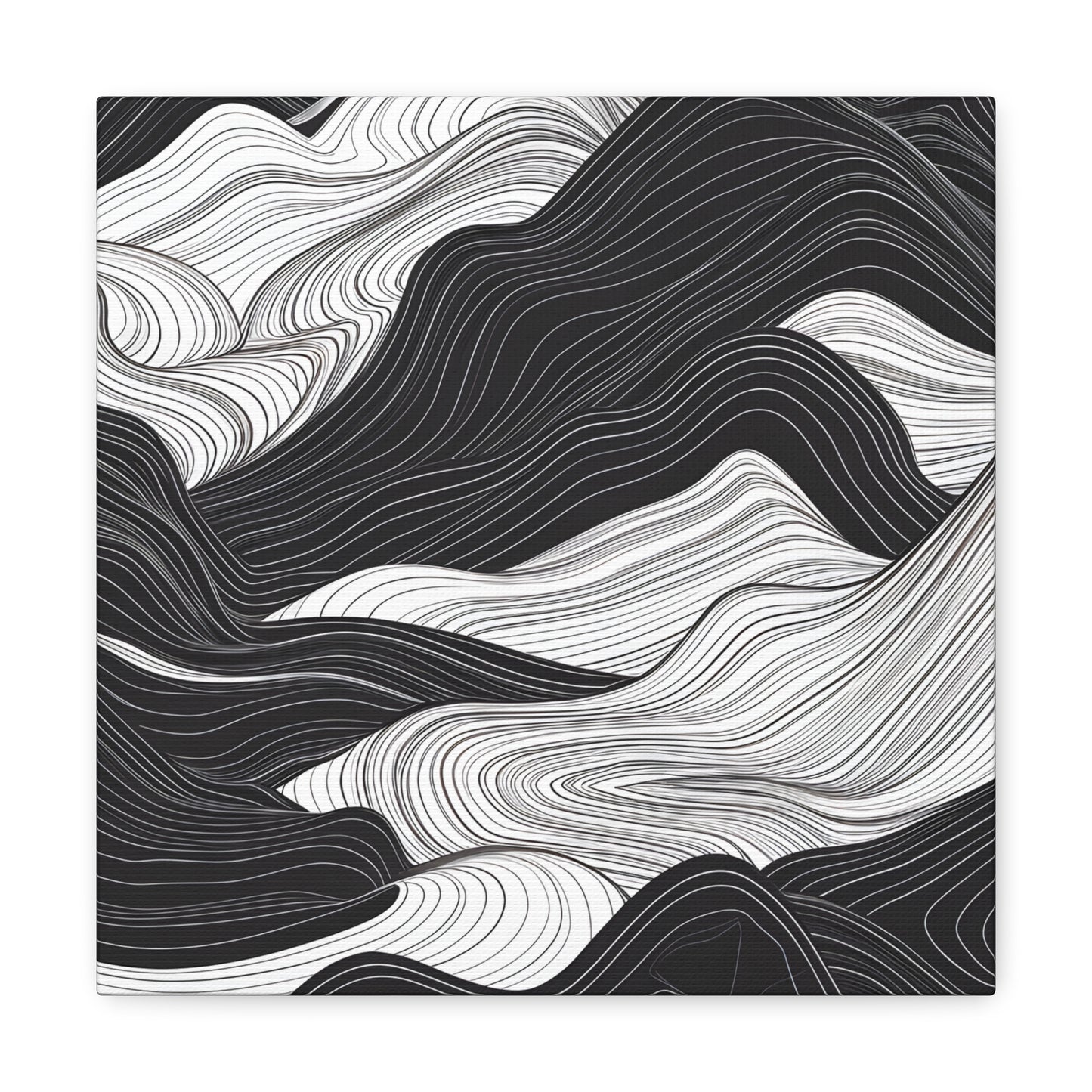 Abstract Topography Canvas