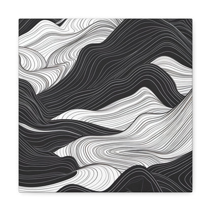 Abstract Topography Canvas