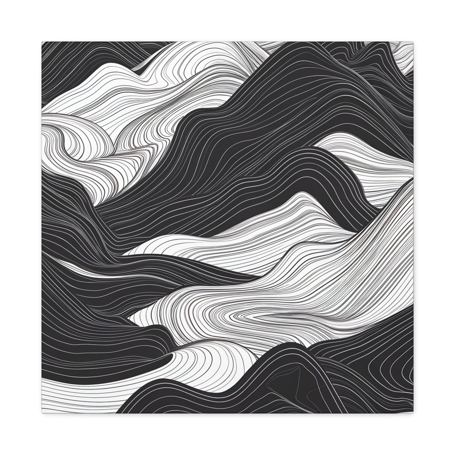 Abstract Topography Canvas