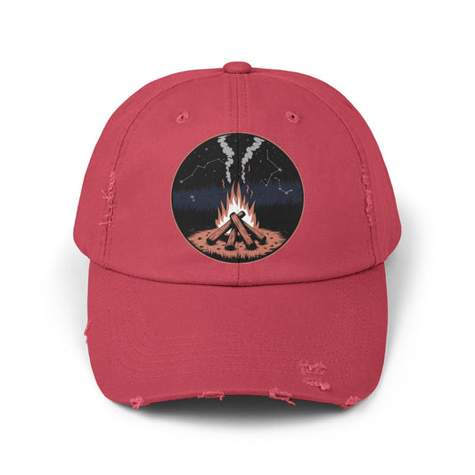 Stargazer's Campfire Distressed Hat