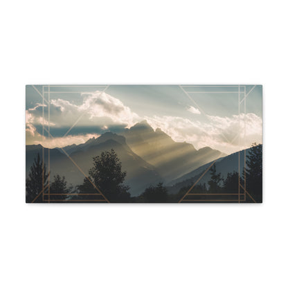 Sunlit Peaks Canvas