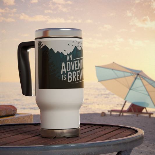 An Adventure is Brewing – 14 oz Travel Mug
