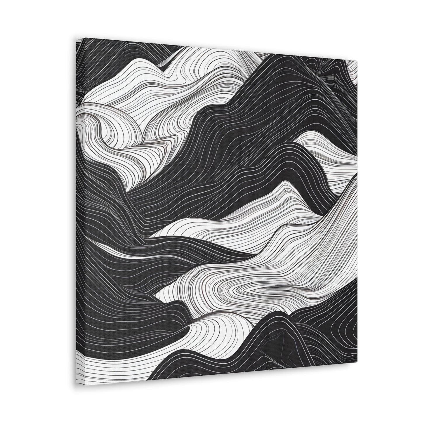 Abstract Topography Canvas
