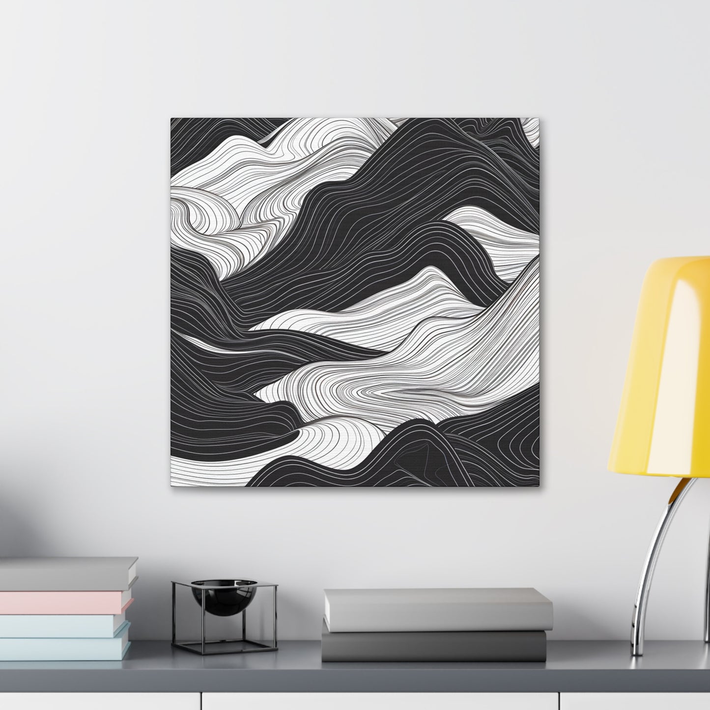 Abstract Topography Canvas
